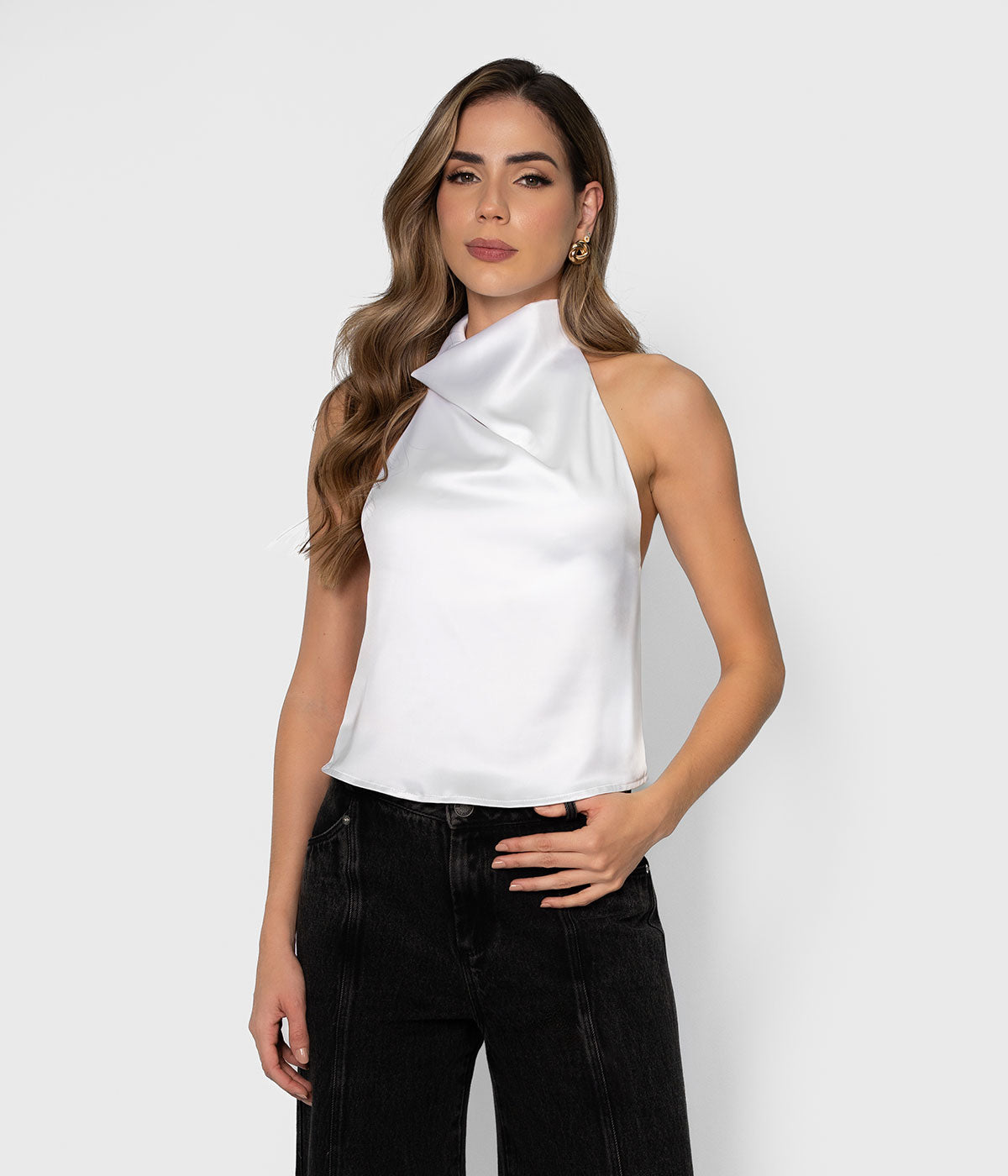 Zephira Satin Top