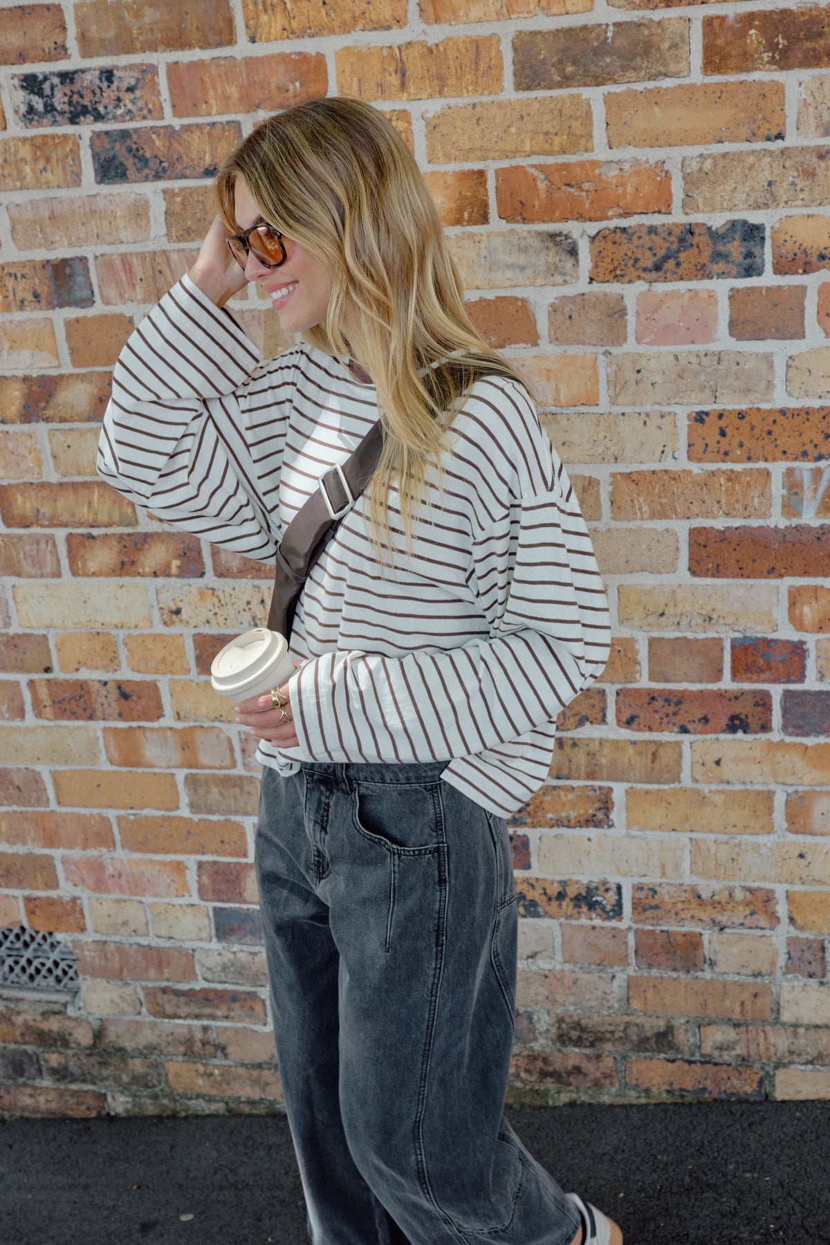 Odalyra Stripe Slouchy Tee
