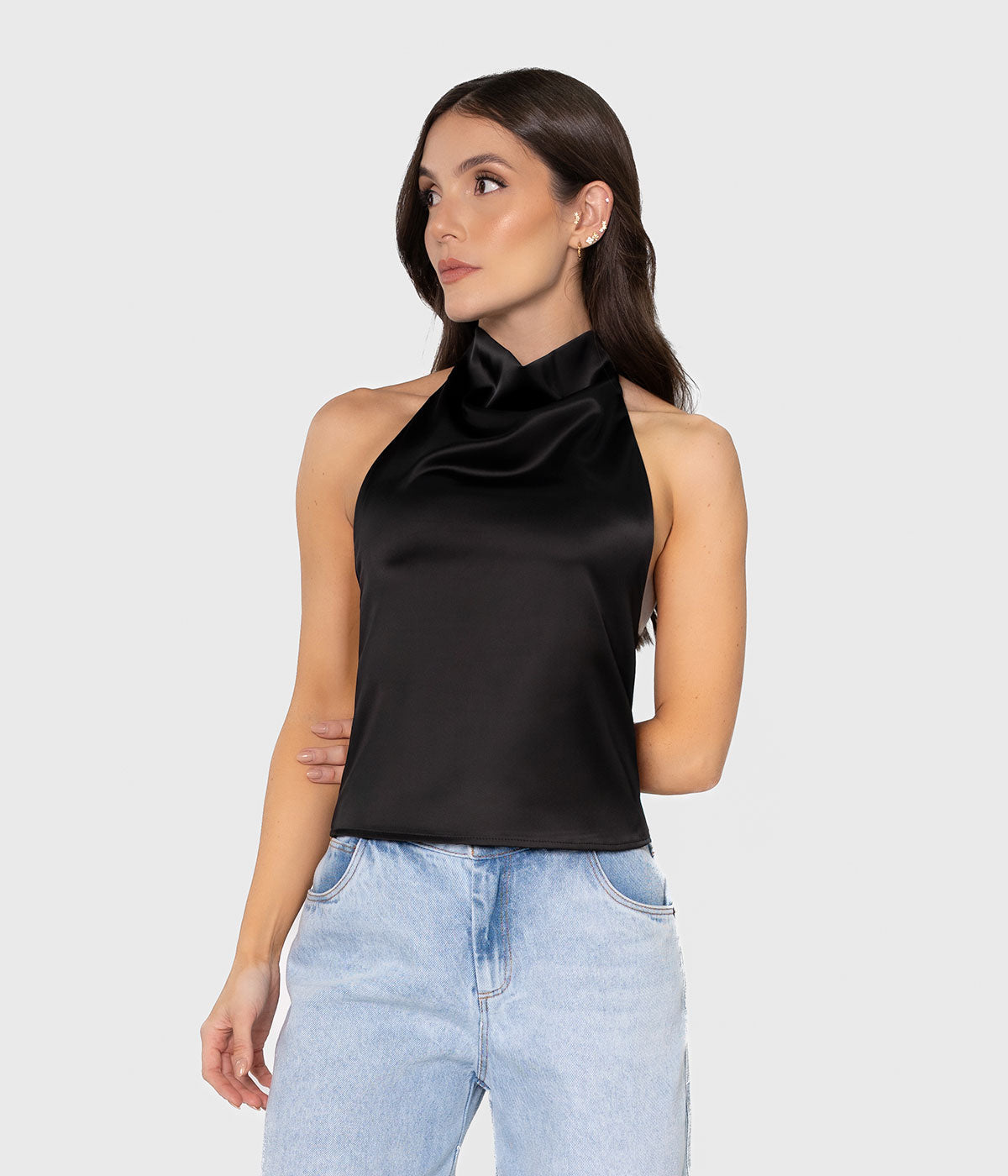 Zephira Satin Top