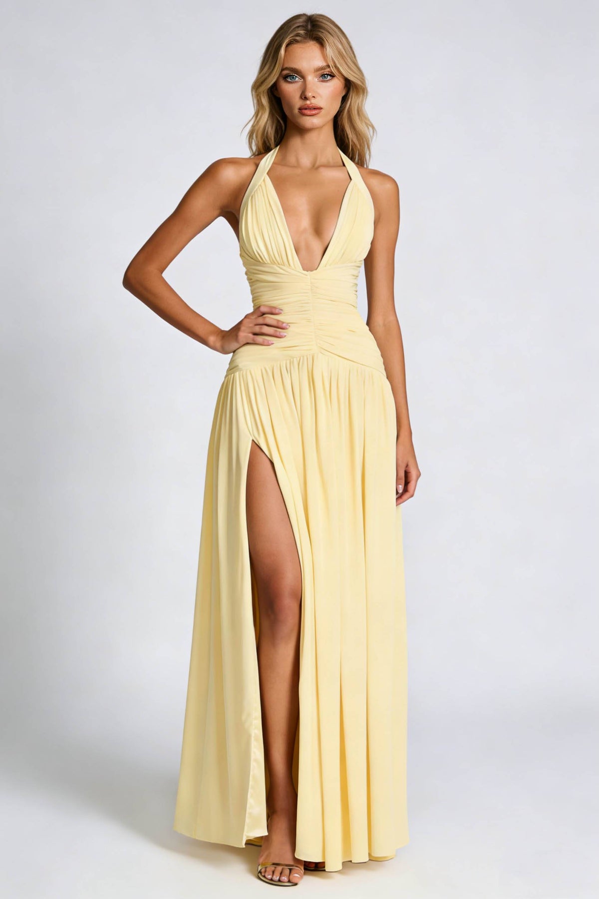 Verondine Halter Maxi Dress
