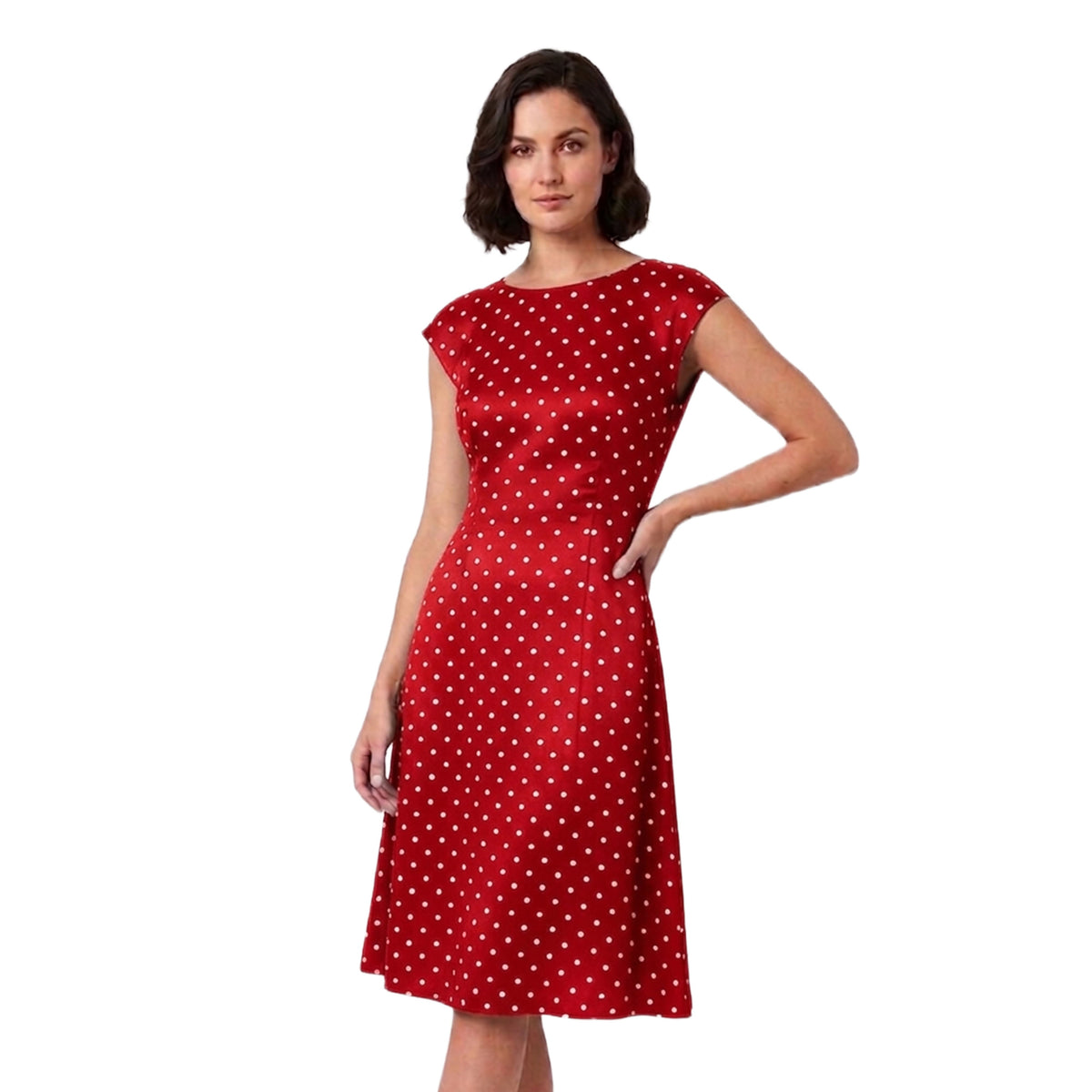 Selwynne Polka Dot Midi Dress