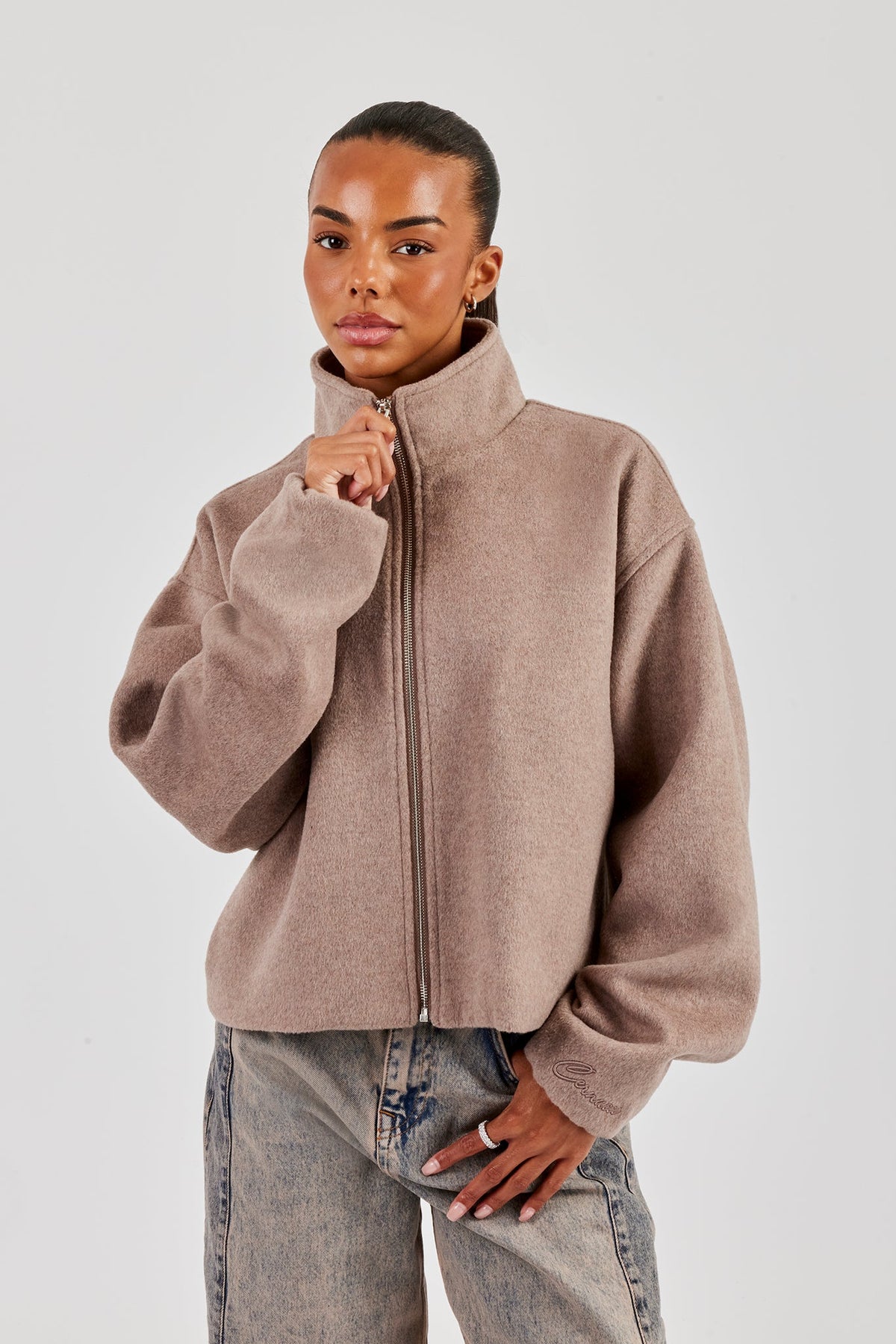 Fenrostine Wool Funnel Jacket