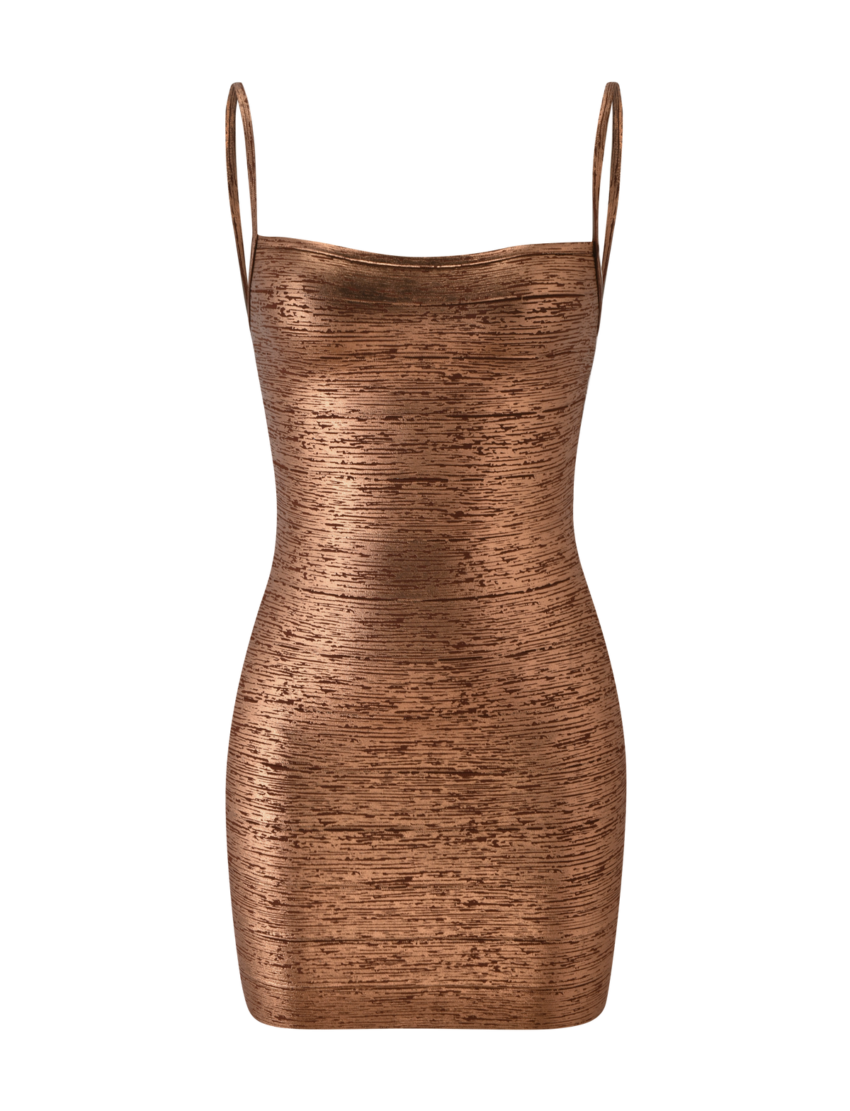 Bronze Panel Mini Dress