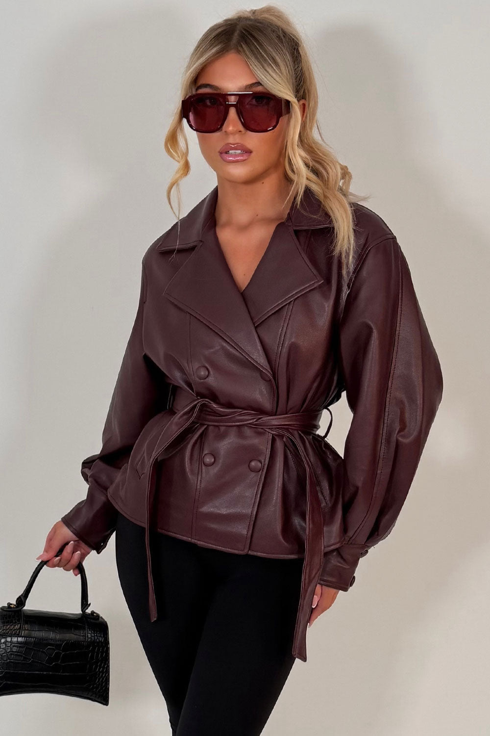 Selvaria Belted Leather Jacket