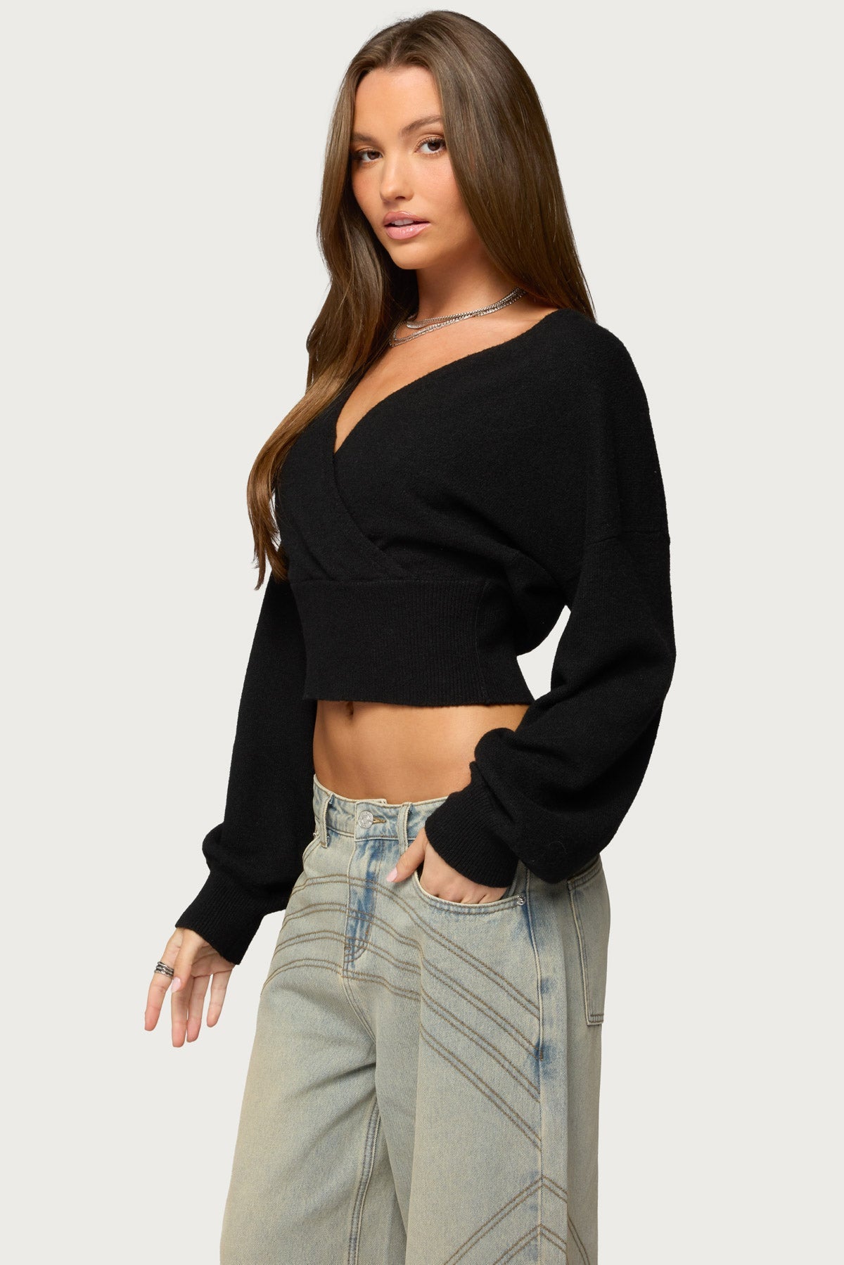 Elodie Wrap Sweater
