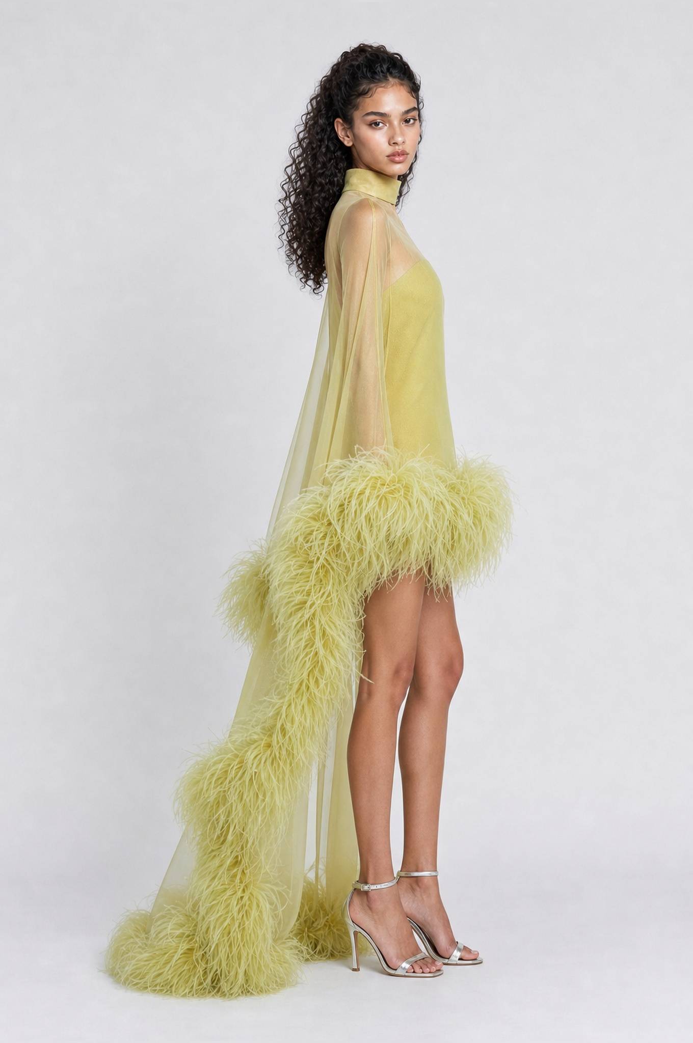 Feather Maxi Dress