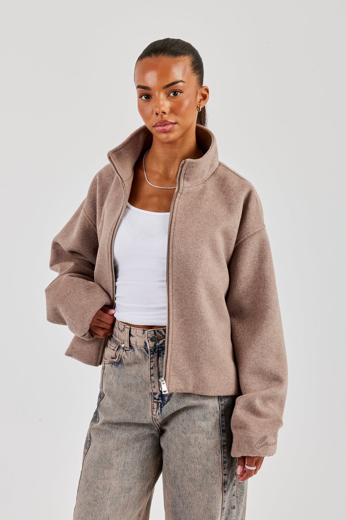 Fenrostine Wool Funnel Jacket