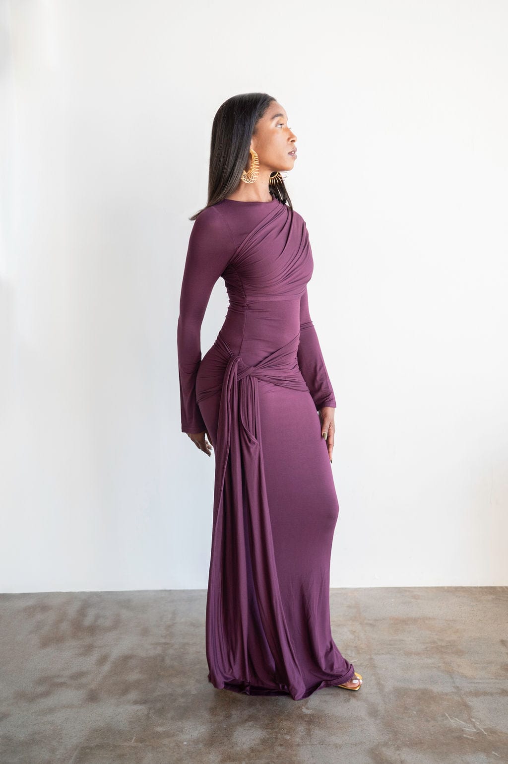Verlascha Drape Maxi Dress