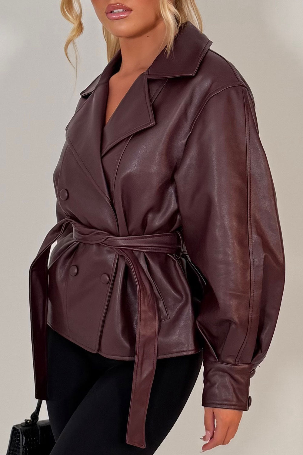 Selvaria Belted Leather Jacket