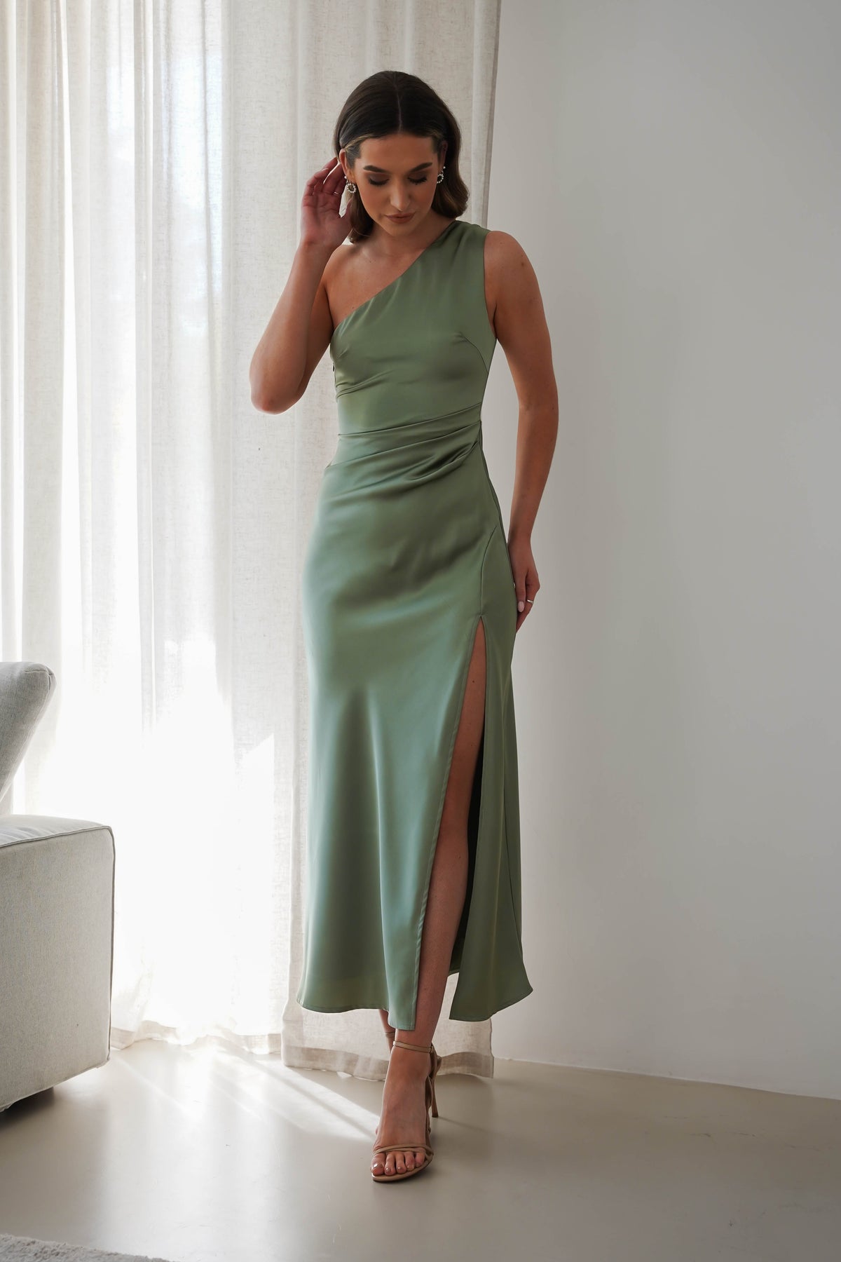 Odalstine Satin Maxi Dress