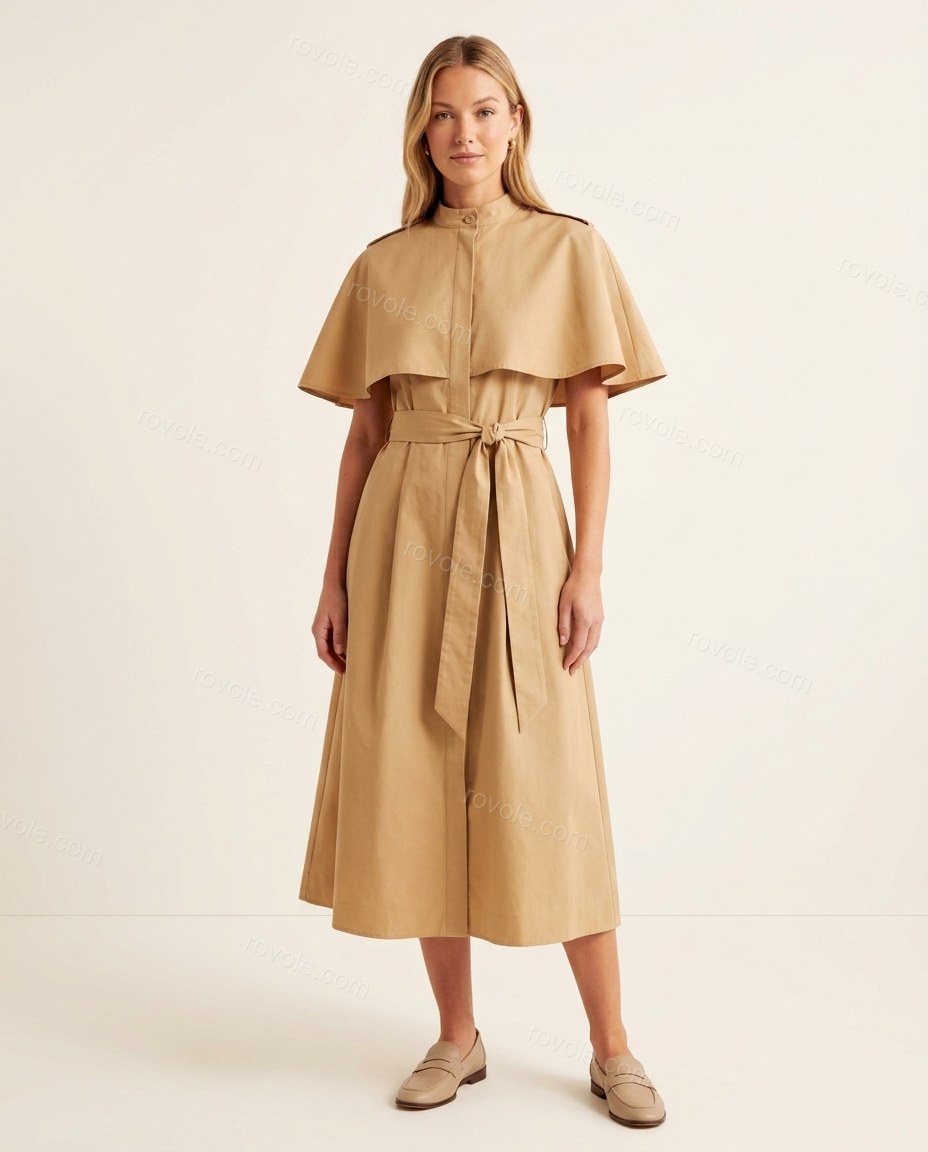 Marisonde Cape Midi Dress